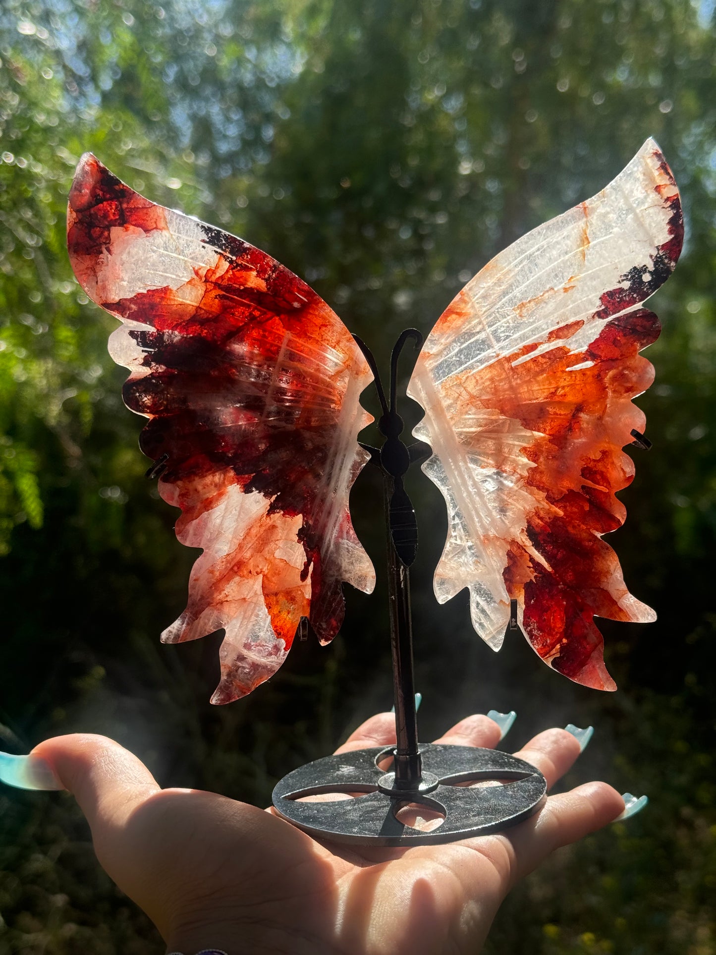 Fire Quartz Butterfly